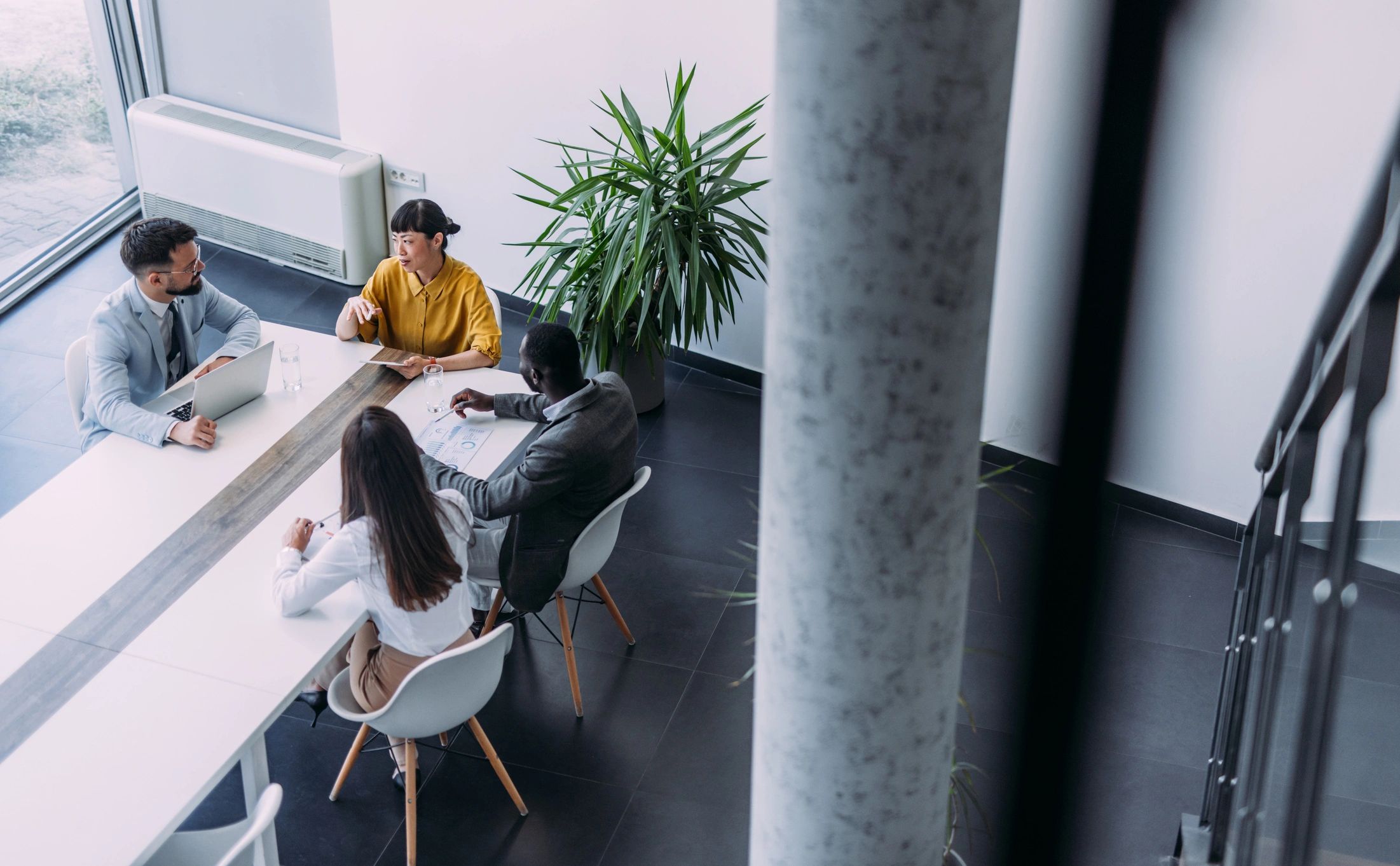 inspiring business meeting