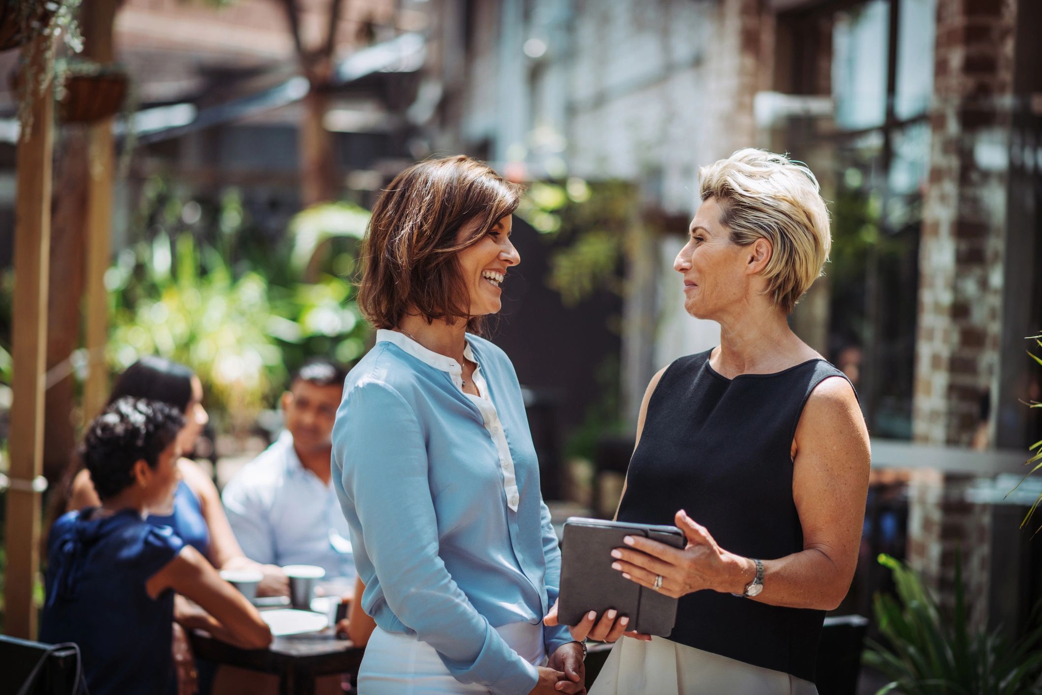 retiree business mentorship outdoors